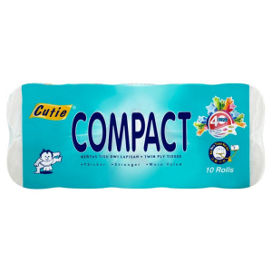 Cutie Compact 1.5kg Toilet Roll 10R | Manna LZ