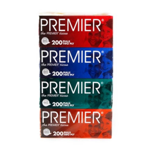 Premier 2Ply Facial Tissue 4X200'S | Manna LZ